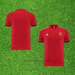 Maillot Polo Manchester United 23-24 Rouge