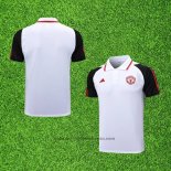 Maillot Polo Manchester United 23-24 Blanc