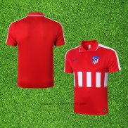 Maillot Polo Atletico Madrid 2020-2021 Rouge