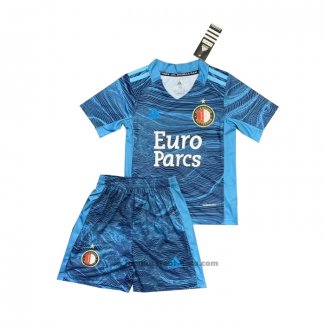 Maillot Feyenoord Gardien Enfant 2021-2022 Bleu