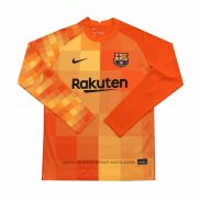 Maillot FC Barcelone Gardien Manches Longues 2021-2022 Orange