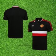 Maillot Polo Manchester United 2021-2022 Noir