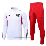 Ensemble Survetement Sweat Flamengo Enfant 23-24 Blanc