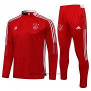 Ensemble Survetement Sweat Ajax 2021-2022 Rouge