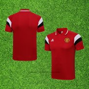 Maillot Polo Manchester United 2021-2022 Rouge