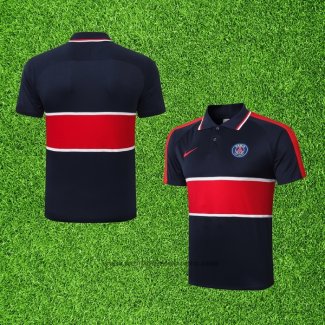 Maillot Polo Paris Saint-Germain 2020-2021 Bleu et Rouge