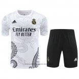Ensemble Survetement Real Madrid Dragon Manche Courte 24-25 Blanc - Shorts