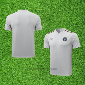 Maillot Polo Manchester City 2021-2022 Gris
