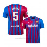 Maillot FC Barcelone Joueur Sergio Domicile 2021-2022