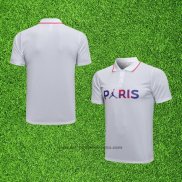 Maillot Polo Paris Saint-Germain Jordan 2021-2022 Blanc