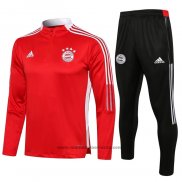 Ensemble Survetement Sweat Bayern Munich Enfant 2021-2022 Rouge