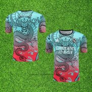 Maillot Entrainement Real Madrid Dragon 24-25 Vert Y Rouge