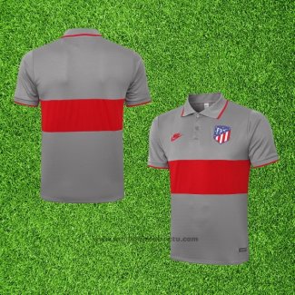 Maillot Polo Atletico Madrid 2020-2021 Gris