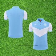 Maillot Polo Manchester City 2022-2023 Bleu et Blanc