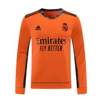 Maillot Real Madrid Gardien Exterieur Manches Longues 2020-2021