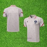 Maillot Polo Paris Saint-Germain Jordan 2021-2022 Gris